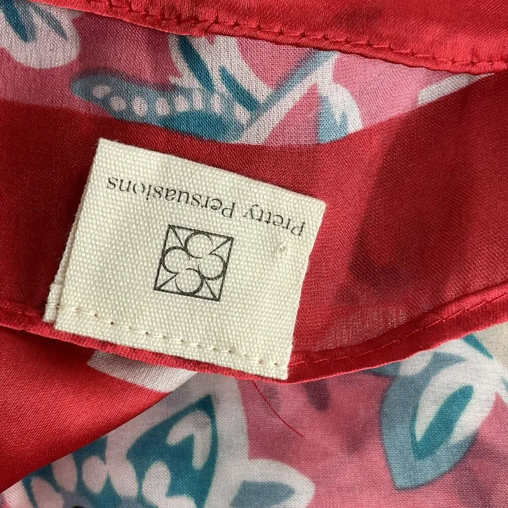 Pretty persuasions pink floral rectangle scarf wrap